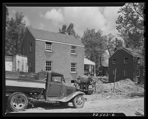 Arlington, Virginia. Subdivision under construction