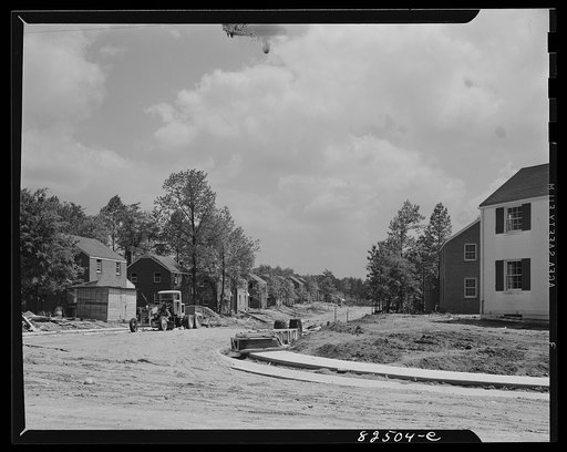 Arlington, Virginia. Subdivision under construction