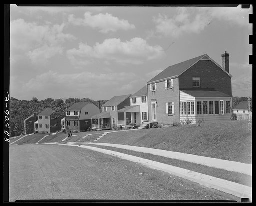 Arlington, Virginia. Subdivision under construction