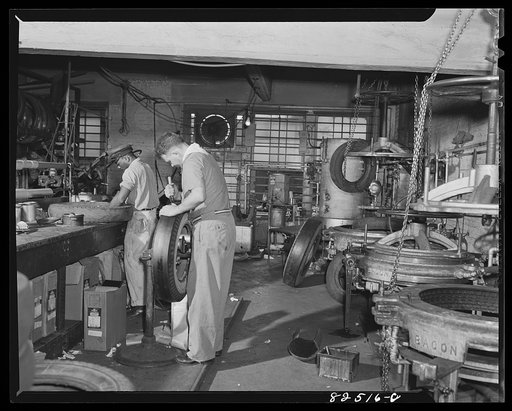 Washington, D.C. Washington tire shop. Retreading tires