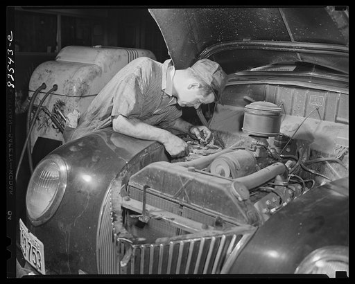 Washington, D.C. Checking battery water