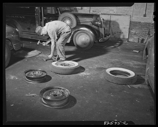 Washington, D.C. Changing a tire