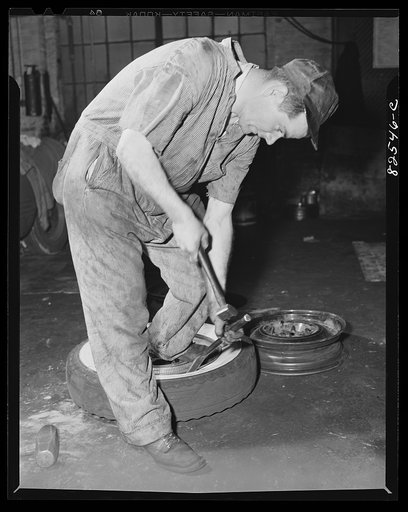 Washington, D.C. Changing a tire