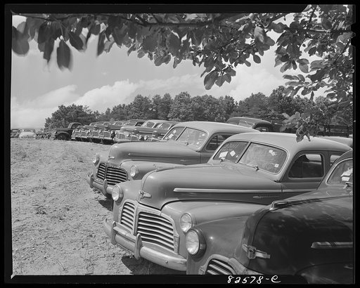 Vienna, Virginia (vicinity). "Frozen" cars stored on a farm