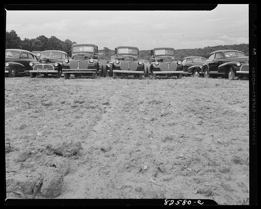 Vienna, Virginia (vicinity). "Frozen" cars stored on a farm