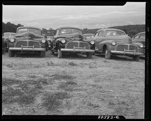 Vienna, Virginia (vicinity). "Frozen" cars stored on a farm