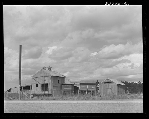 Baker, Florida. (vicinity) Turpentine mill on the edge of town. Baker is the nearest town to Escambia Farms.
