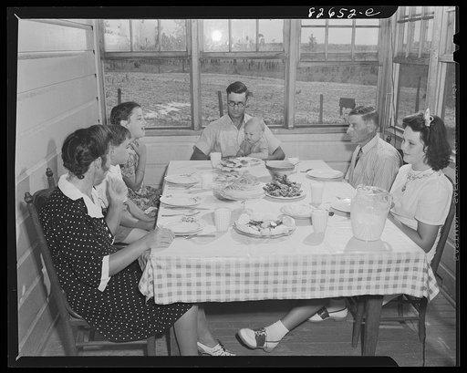Untitled photo, possibly related to: Escambia Farms, Florida. Sunday dinner on the McLelland homestead