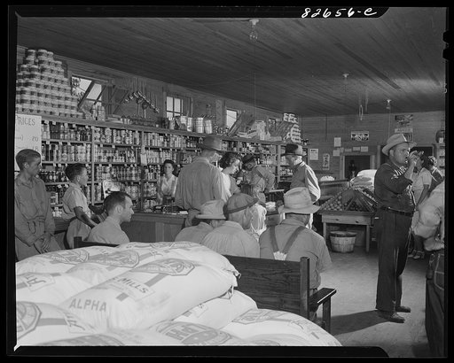 Untitled photo, possibly related to: Escambia Farms, Florida. Cooperative store
