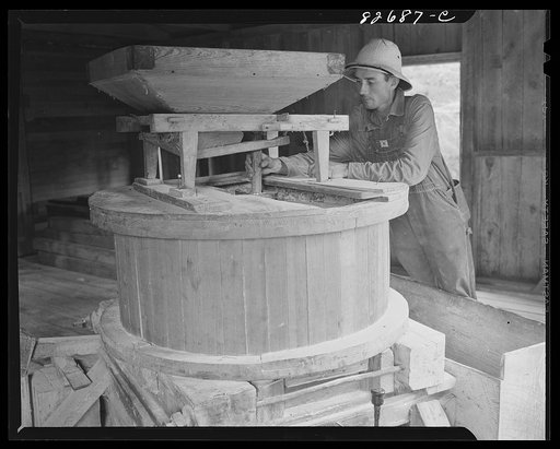 Untitled photo, possibly related to: Falco, Florida [i.e. Alabama]. Grist mill which has been grinding corn for eighty years