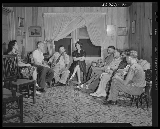 Untitled photo, possibly related to: Escambia Farms, Florida. The Escambia farm cooperative having its weekly meeting