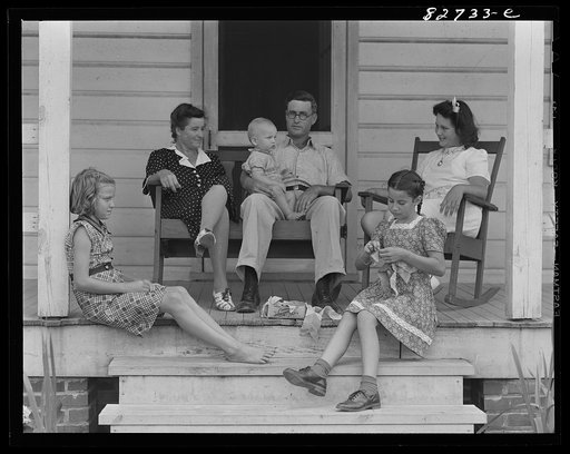 Escambia Farms, Florida. The McLelland family on Sunday afternoon