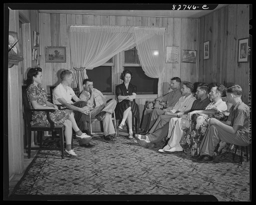 Untitled photo, possibly related to: Escambia Farms, Florida. The Escambia farm cooperative having its weekly meeting