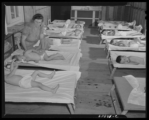 Childersburg, Alabama. Rest period in WPA (Works Progress Administation) nursey for defense workers' children