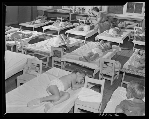 Childersburg, Alabama. Rest period in WPA (Works Progress Administation) nursey for defense workers' children