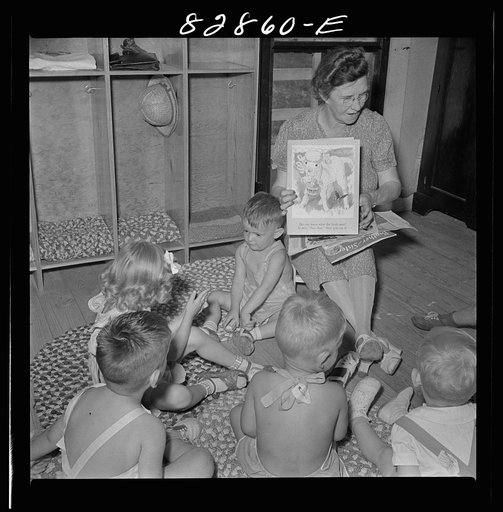 Untitled photo, possibly related to: Childersburg, Alabama. WPA (Works Progress Administration) day nursey for defense workers' children