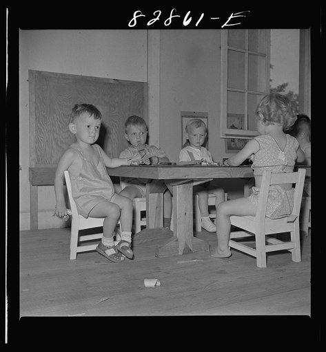 Untitled photo, possibly related to: Childersburg, Alabama. WPA (Works Progress Administration) day nursey for defense workers' children