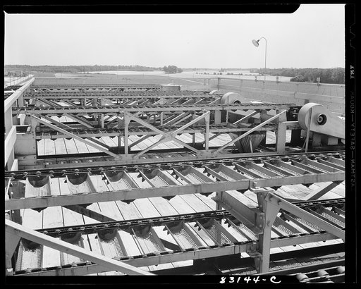 Bridgeton, New Jersey. Seabrook Farm which extends as far as the eye can see. View from the roof of the packing house