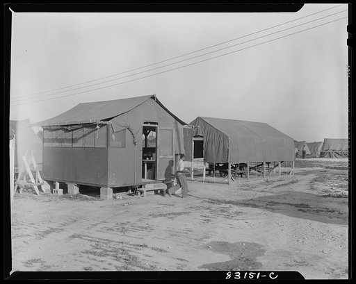 Bridgeton, New Jersey. FSA (Farm Security Administration) agricultural workers' camp. Cook tent