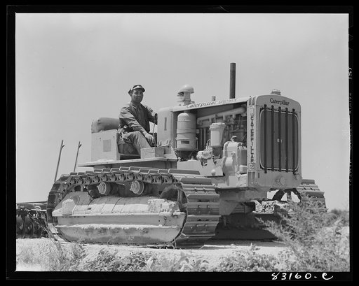 Bridgeton, New Jersey. Seabrook Farm. Tractor
