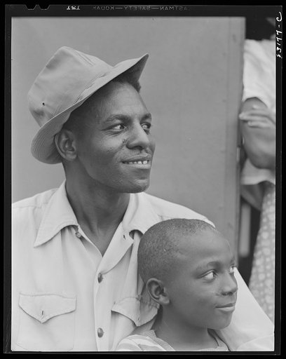 Untitled photo, possibly related to: Bridgeton, New Jersey. FSA (Farm Security Administration) agricultural workers' camp. Son of migrant worker