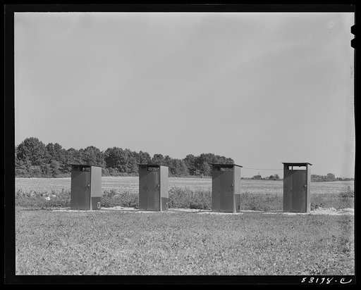 Untitled photo, possibly related to: Bridgeton, New Jersey. FSA (Farm Security Administration) agricultural workers' camp. Pre-fabricated houses, made from materials not affected by wartime shortages, at the camp