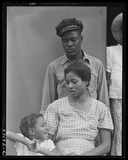 Bridgeton, New Jersey. FSA (Farm Security Administration) agricultural workers' camp. Councilman and family
