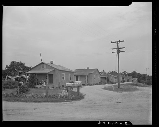 Bridgeton, New Jersey. Seabrook Farm. Company houses built by Seabrook for migrant workers