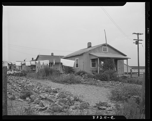 Bridgeton, New Jersey. Seabrook Farm. Company houses built by Seabrook for migrant workers