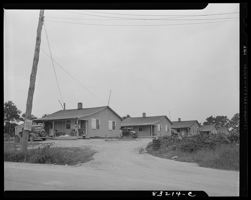 Bridgeton, New Jersey. Seabrook Farm. Company houses built by Seabrook for migrant workers