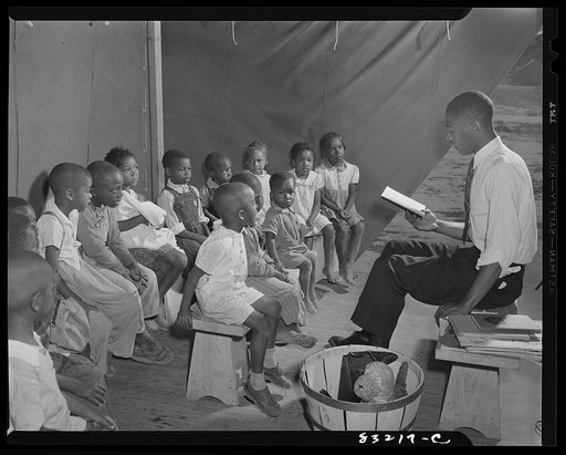 Bridgeton, New Jersey. FSA (Farm Security Administration) agricultural workers' camp. Sunday school