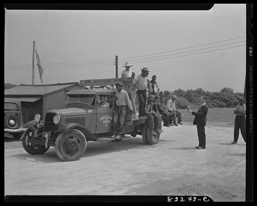 Untitled photo, possibly related to: Bridgeton, New Jersey. Pickers who have contracted with a small farmer to live and work on his place for the rest of the harvest season