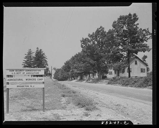 Bridgeton, New Jersey. Seabrook built houses for his field workers. The FSA (Farm Security Administration) agricultural workers' camp is across the road