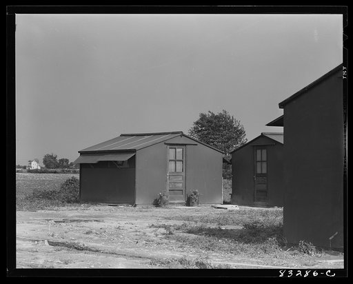 Bridgeton, New Jersey. FSA (Farm Security Administration) agricultural workers' camp. Prefabricated houses made from material not affected by wartime shortages