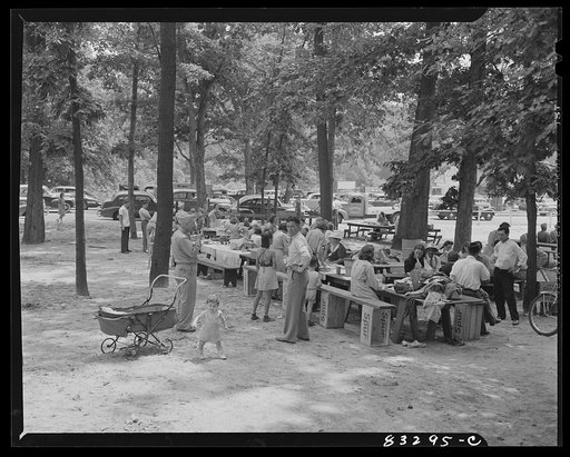 Untitled photo, possibly related to: Bridgeton, New Jersey. Fourth of July picnic