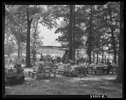 Untitled photo, possibly related to: Bridgeton, New Jersey. Fourth of July picnic