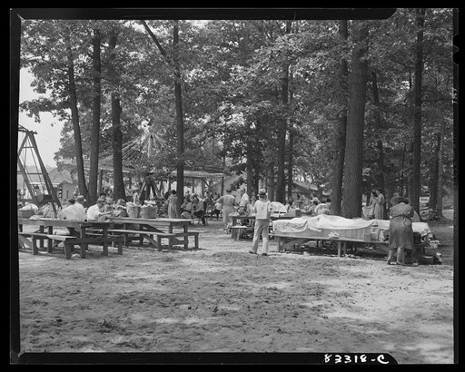 Untitled photo, possibly related to: Bridgeton, New Jersey. Fourth of July picnic