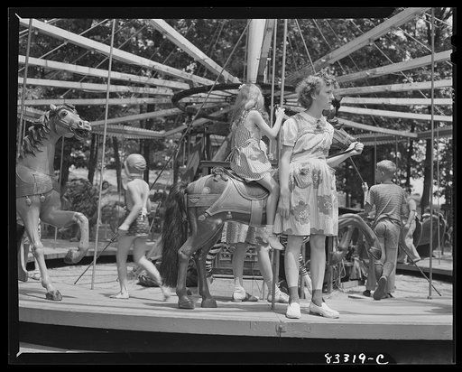 Bridgeton, New Jersey. Waiting for the merry-go-round to start. Fourth of July picnic