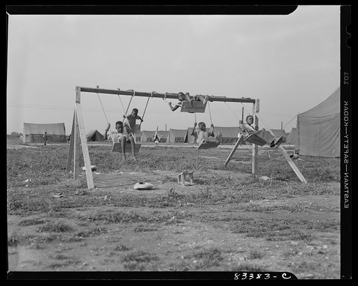 Untitled photo, possibly related to: Bridgeton, New Jersey. FSA (Farm Security Administration) agricultural workers' camp. Playground