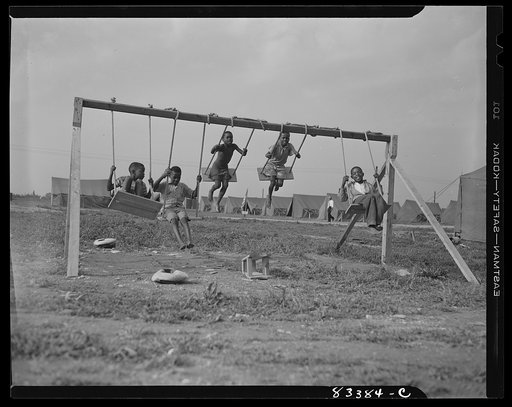 Bridgeton, New Jersey. FSA (Farm Security Administration) agricultural workers' camp. Playground