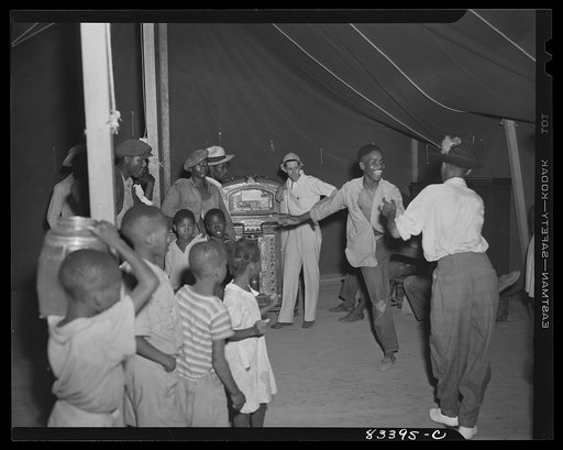Bridgeton, New Jersey. FSA (Farm Security Administration) agricultural workers' camp. Dancing in the recreation tent