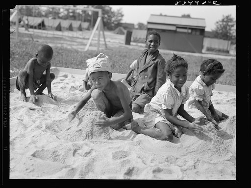 Bridgeton, New Jersey. FSA (Farm Security Administration) agricultural workers' camp. Playground