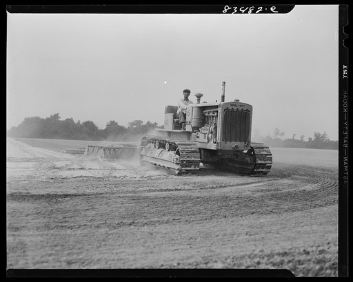 Bridgeton, New Jersey. Seabrook Farm. Cultivating a field