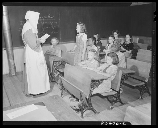 Lille, Maine. Catholic school