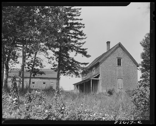 Caribou, Maine (vicinity). Deserted farm