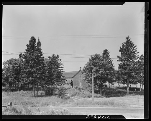 Untitled photo, possibly related to: Caribou, Maine (vicinity). Deserted farm