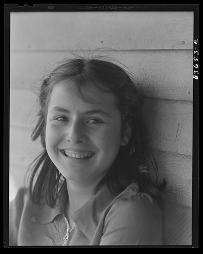 Fort Kent, Maine (vicinity). Daughter of Leonard Gagnon, Acadia FSA (Farm Security Administration) client