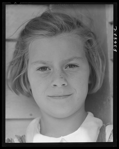 Fort Kent, Maine. (vicinity). Daughter of Albert [i.e. Leonard] Gagnon, Acadian farmer
