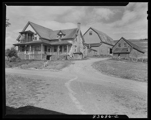 Fort Kent, Maine (vicinity). Home of Albert [i.e. Leonard] Gagnon, Acadian FSA (Farm Security Administration) client