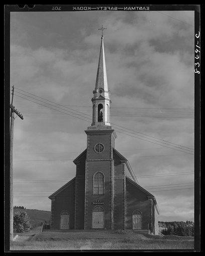 Fort Kent, Maine. (vicinity). Church in the parish where Albert [i.e. Leonard] Gagnon has his FSA (Farm Security Administration) financed farm